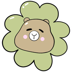 Groovy St. Patrick's Day Capybara Clipart Collection