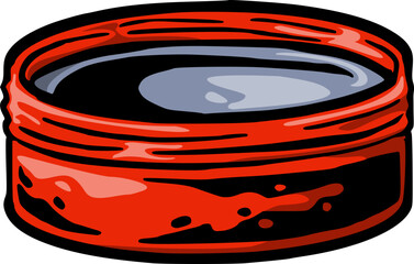 Pomade Cream Vector Illustration