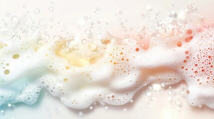 Modern design soft focus colorful pastel water bubbles art