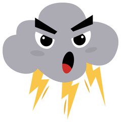 Vector Illustration of Thunderstorm