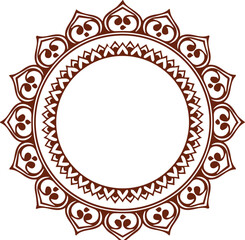 Beautiful flower art and mandala vector design