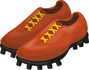 Vector Illustration of Soccer Shoes Sport Equipment