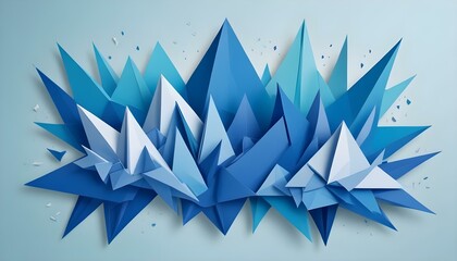 Clear Plain Shiny Warm Soft Vintage Bokeh Cloudy Wave Like Geometric Blue Background or Texture