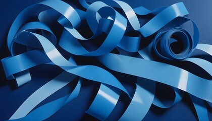 Clear Plain Shiny Warm Soft Vintage Bokeh Cloudy Wave Like Geometric Blue Background or Texture