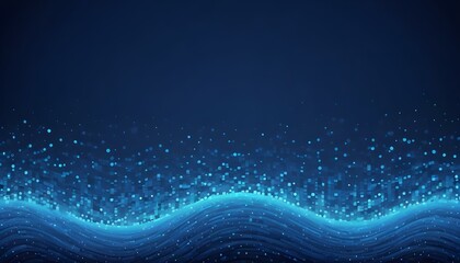 Clear Plain Shiny Warm Soft Vintage Bokeh Cloudy Wave Like Geometric Blue Background or Texture