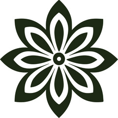 Beautiful flower art and mandala vector design