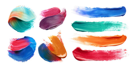 brush strokes, set collection, mega bundle, isolated on transparent background