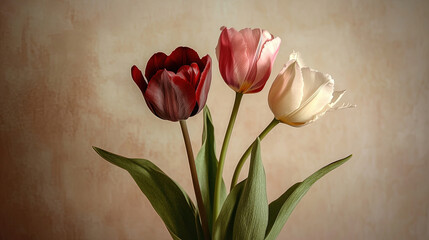 tulips. A bouquet of tulips