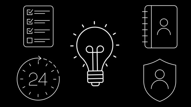 Organizational Tools Line Icon