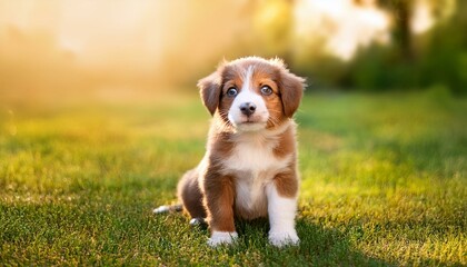 Puppy in field