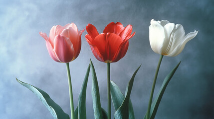 Fototapeta premium tulips. A bouquet of tulips