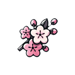 Sakura icon vector symbol design art illustration.