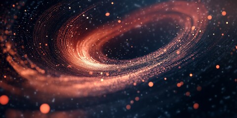 Obraz premium A Deep Digital Background of Twisting Binary Code and Tech Symbols, Illustrating Advanced Programming