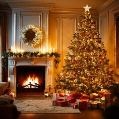 Festive Celebration: Christmas and New Year Magic, Generated AI