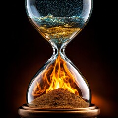 Elemental Hourglass: A Dance of the Elements, Generated AI