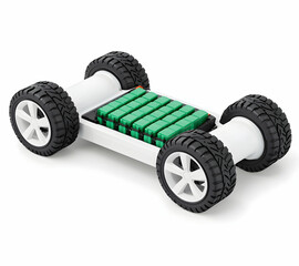 Naklejka premium Battery Replacement Efficiency for Electric Vehicles Enhancing Performance and Longevity