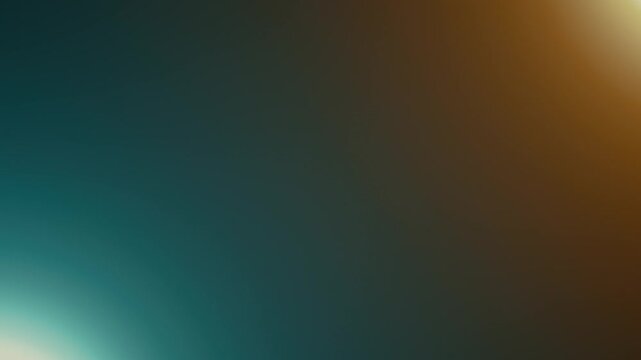 Ethereal teal and amber flickering light leaks create dynamic gradient blend. Soft dreamy atmosphere with rich colors melting together, perfect for cinematic transitions and mood overlays.