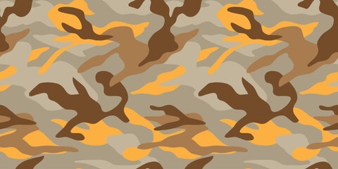 Camouflage pattern background vector. Classic clothing style masking camo repeat print. Virtual background for online conferences