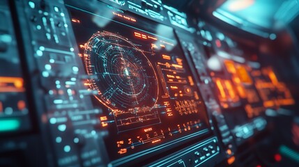 Obraz premium Robot Hand Holding Digital Globe