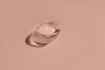 Cosmetic product on background in mocha mousse color