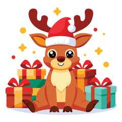 How to Create Festive Christmas Graphics with Reindeer Vectors"