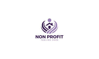 Innovative Charity Logo Vector Design, Nonprofit Logo Collection for Community Care