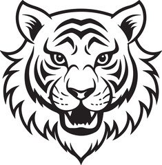 Fototapeta premium tiger-mascot-graphic Adobe Halloween Mask of a Tiger Illustrator Artwork