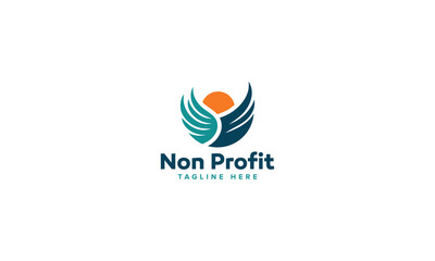 Obraz premium Innovative Charity Logo Vector Design, Nonprofit Logo Collection for Community Care