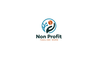 Innovative Charity Logo Vector Design, Nonprofit Logo Collection for Community Care