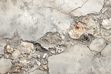 Naklejka premium Uniform gray concrete surface with a marble stone wall backdrop featuring a light gray horizontal grunge texture for text or images