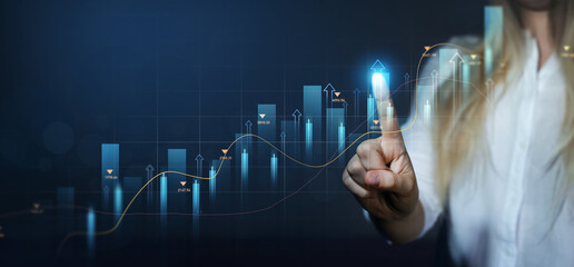 Business development to success, profit and growing growth plan.