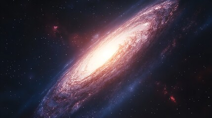 Fototapeta premium An awe-inspiring view of the universe, revealing the beauty and complexity of outer space, Sparkling Stars and Nebulas, abstract background with stars and blurry lights, AI generated