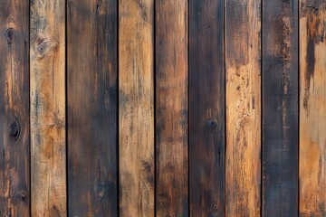 Wooden backdrop with brown acoustic panels and patterned boards