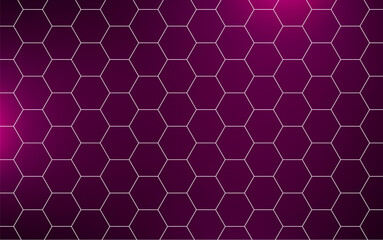 Abstract blue background with hexagons. Vector illustration