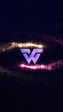 Magic Particles Trail Vertical Logo Reveal MOGRT 52
