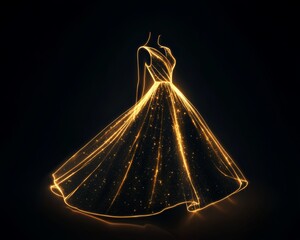 Creative Environment for Tailored Luxury Silhouette Dresses in Evening Fashion