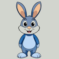 Cartoon rabbit vector illustration