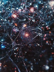 Space-Themed Microscope View