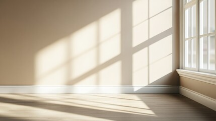 Obraz premium Bright and Sunny Empty Room