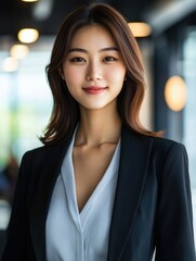 Naklejka premium Professional Woman in Business Attire