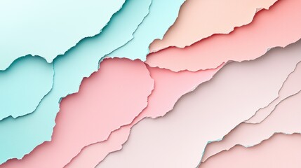Pastel Torn Paper Background with Realistic Textures for Creative Advertising Designs