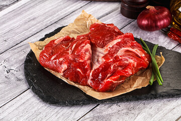 Raw beef meat for cooking