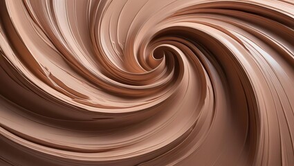mocha mousse, abstract background of 2025 trend color, banner, milk chocolate color, spirals and curls