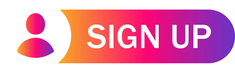 Sign up gradient button