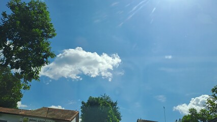 Blue Sky And Windy Day In Singapore