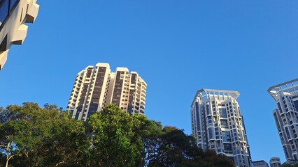 Happy and Good Moring In Residential Area Of Singapore