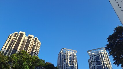 Blue Sky In The Morning In Singapore