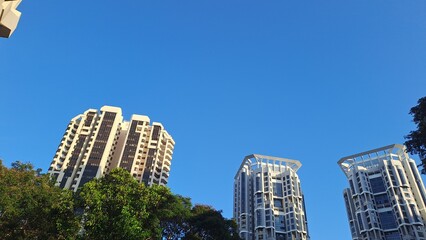 Happy and Good Moring In Residential Area Of Singapore