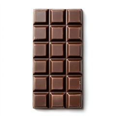 sweet dessert. chocolate bar. chocolate bar on white background