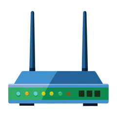 wi fi router on a white background